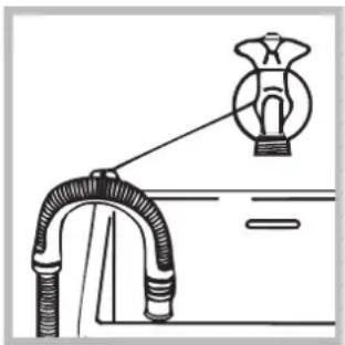 HOTPOINT Maxi WMD 742 - Aansluiting van de afvoerbuis - 2