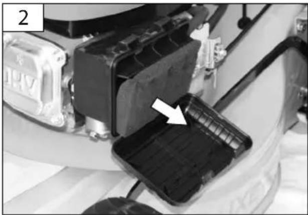 Close-up of a mechanical component with a highlighted internal structure and an arrow indicating a specific area (no visible text or symbols)