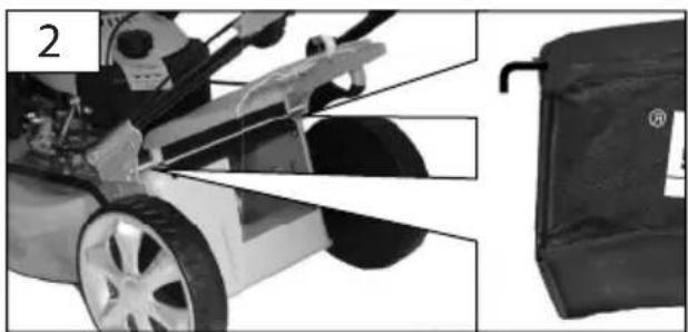 Close-up of a small motor stroller with attached battery pack, showing mechanical components and wiring (no text or symbols visible)