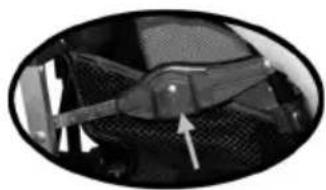 Close-up of a car seatbelt mechanism with no visible text or symbols