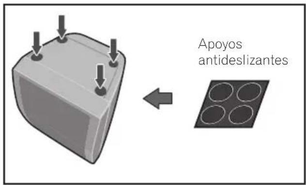 Apoyos antideslizantes