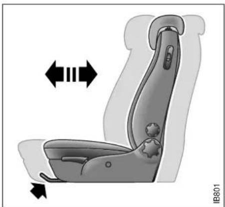 SAAB 9-3 (1999) - Height adjustment, driver's seat - 1