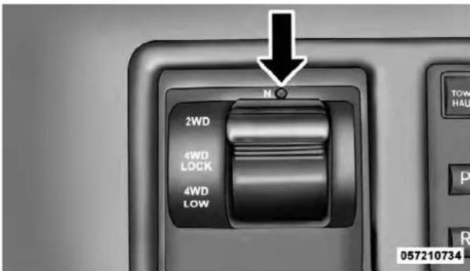 2WD 4WD LOCK 4WD LOW N TOW HAU 057210734