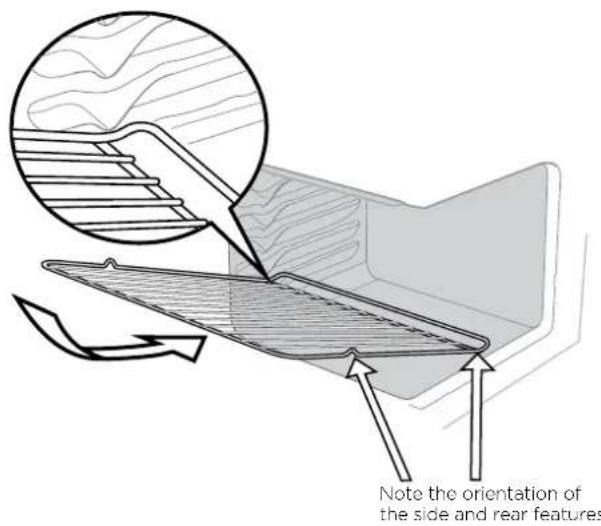 Note the orientation of the side and rear features