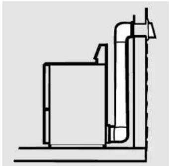 Pure technical line drawing of a mechanical or industrial component without any text, numbers, or symbols