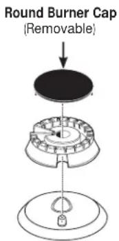 Round Burner Cap (Removable)