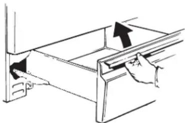 GE JGB620FSA - To replace storage drawer: - 1