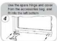 Infiniton FG-BB150 - REVERSING THE OPENING OF THE DOOR PRODUCT - 4