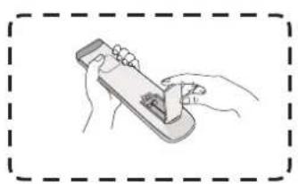 Illustration of hands holding a smartphone with a small object inside (no text or symbols)