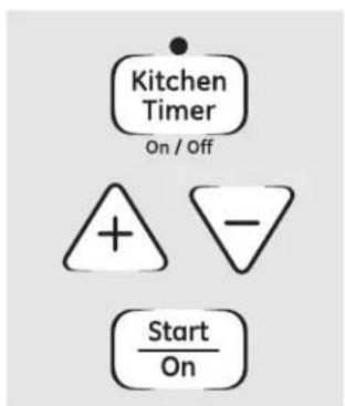 Kitchen Timer On / Off + - Start On