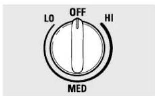 LO OFF HI MED