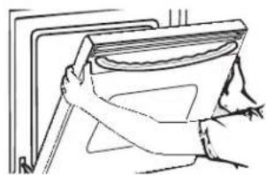 GE JB695DFWW - To remove the door: - 2