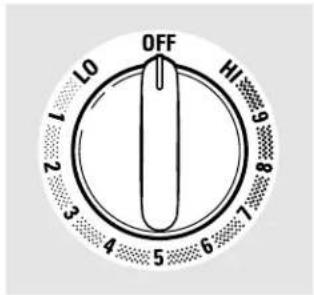 OFF L0 HI 1 2 3 4 5 6 7 8 9