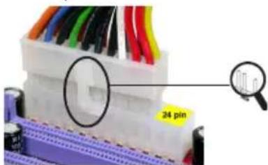 ECS 915-A - Connecting 20/24-pin power cable - 1