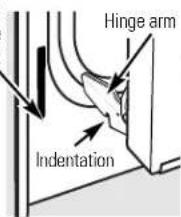 GE JBP35CMCC - To replace the door: - 2