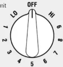 OFF L0 HI 1 2 3 4 5 6 7 8