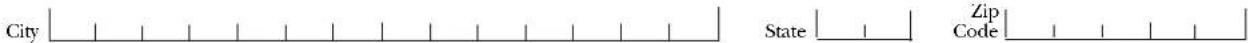 City State Zip Code