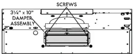 3½" x 10" DAMPER ASSEMBLY SCREWS