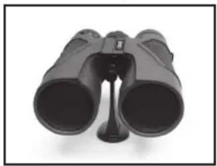 Black binoculars with no visible text or markings