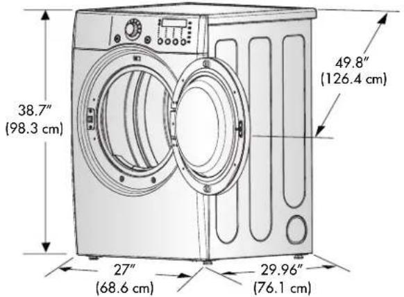 LG TD-V10055EM - PASO 1 Colocación de la Secadora - 1