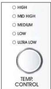 HIGH MID HIGH MEDIUM LOW ULIRA LOW TEMP. CONTROL