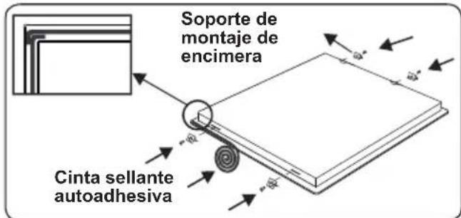 Soporte de montaje de encimera Cinta sellante autoadhesiva
