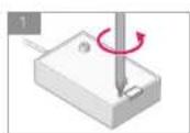 SONY KOOV EKV-100U - How to install batteries - 2