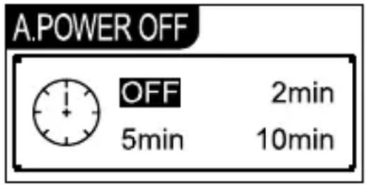 A.POWER OFF OFF 2min 5min 10min