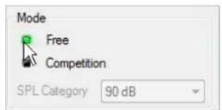 Mode Free Competition SPL Category 90 dB