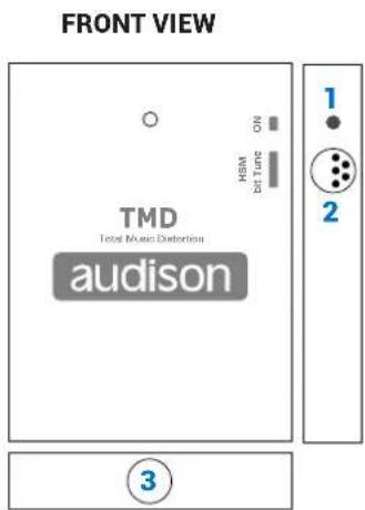 FRONT VIEW TMD Total Music Distortion audison ON HSM Bit Tune 1 2 3