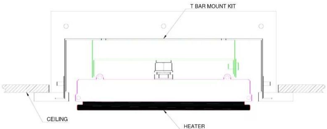 T BAR MOUNT KIT CEILING HEATER