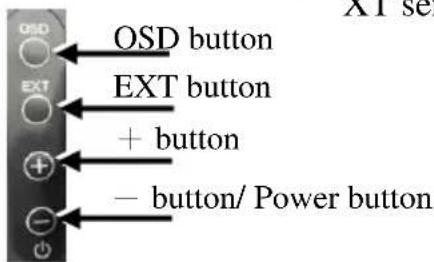OSD EXT + button - button/ Power button