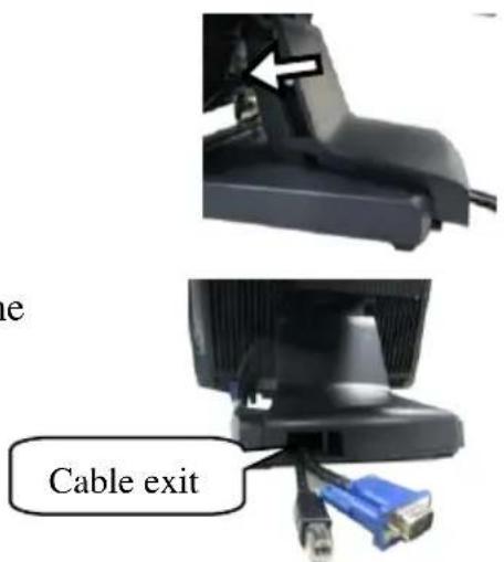 e Cable exit