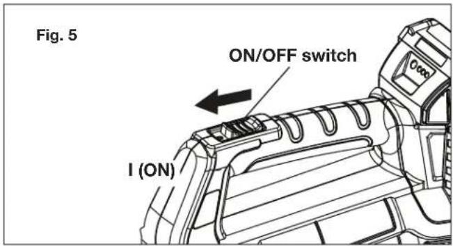 Fig. 5 ON/OFF switch I (ON)