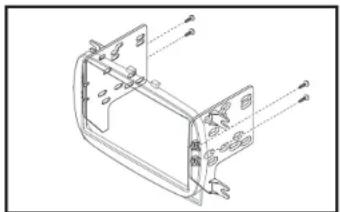 Technical diagram of a mechanical component with labeled parts and directional arrows indicating assembly or movement.
