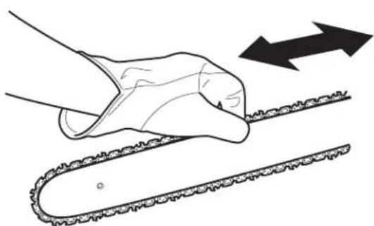 TROY-BILT TB4218H XP - ADJUSTING THE CHAIN TENSION - 8