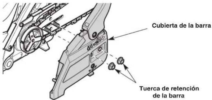 Cubierta de la barra Tuerca de retención de la barra