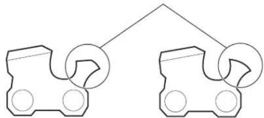 TROY-BILT TB4218H XP - MAINTAINING THE SAW CHAIN - 8