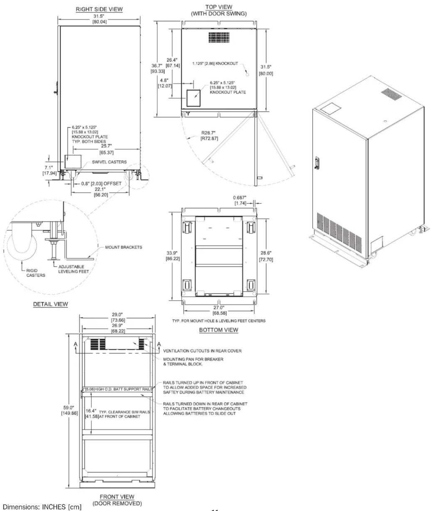 Tripp Lite EBP240V3502NB - BP192V787C-1PH Model (2 Shelves) - 1