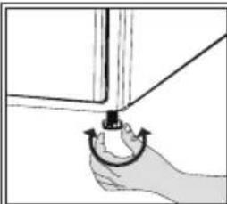 BEKO DS8332TXM - Adjusting the feet - 1