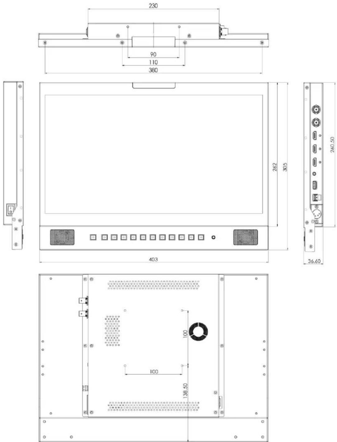 DataVideo TLM-170KM - FPGA - 1