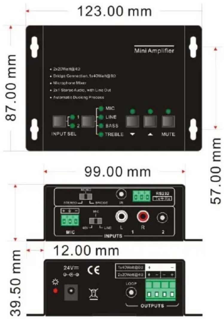 BZBGear BG-AMP2X20 - Specification - 1