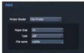 Print Printer Model File Printer Paper Size AA Type off File name untitled