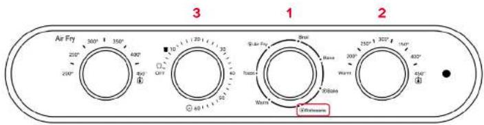Air Fry 300° 350° 400° 250° 250° 400° 10° 120° 35° 60° 40° 3 1 2 Air Fry 300° Base 200° Warm 400° Whitebeam