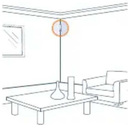 Hive Pet Friendly Motion Sensor - Using the adhesive strips: - 1
