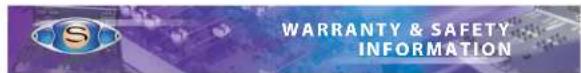 WARRANTY & SAFETY INFORMATION