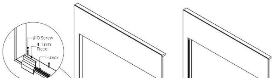 #10 Screw 4' Trim Piece T-track
