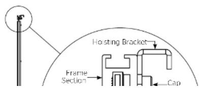 Hoisting Bracket Frame Section Cap