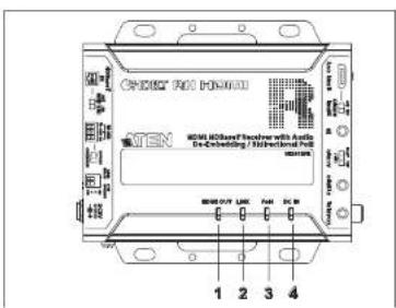 CHIKC F01 P05000 MEN 800 MHz Frequency with Audio De-Embedding / Digital Signal DC 1 2 3 4