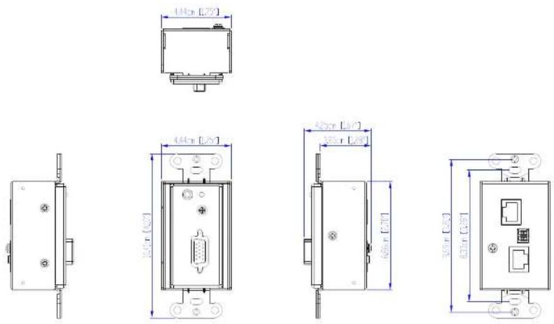 ATEN VE806 - CAD Drawings - 1